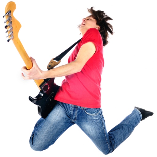 Jumping Guitar Player